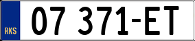 Trailer License Plate